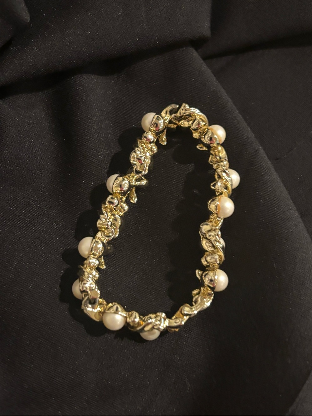 Gold Pearl Accent Bracelet - Women Jewelry